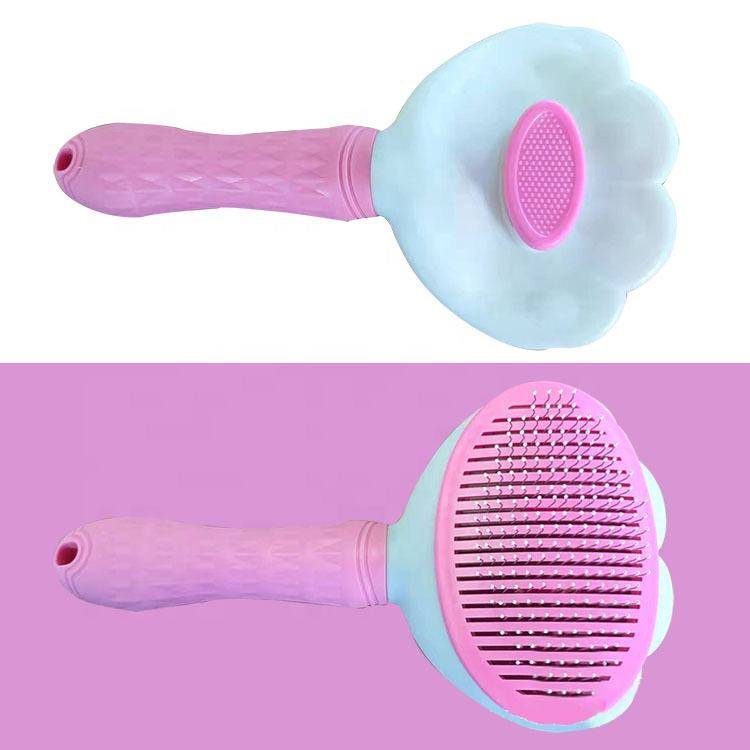 Self-Cleaning Pet Grooming Brush - Effortlessly Remove Loose Fur from Dogs & Cats